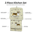 Welsh Corgi, oven mitt set