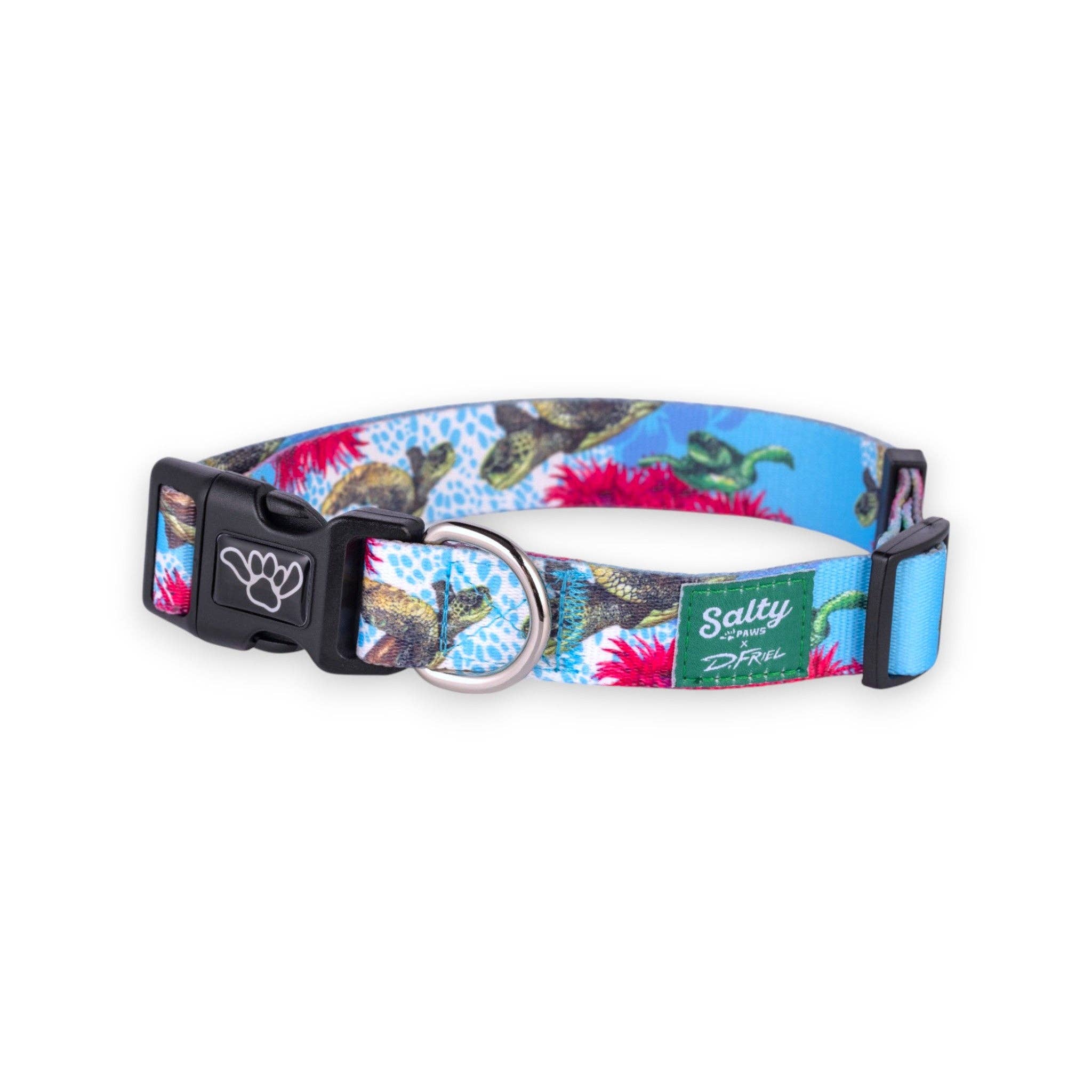 Hawaiian Turtle Print Dog Collar