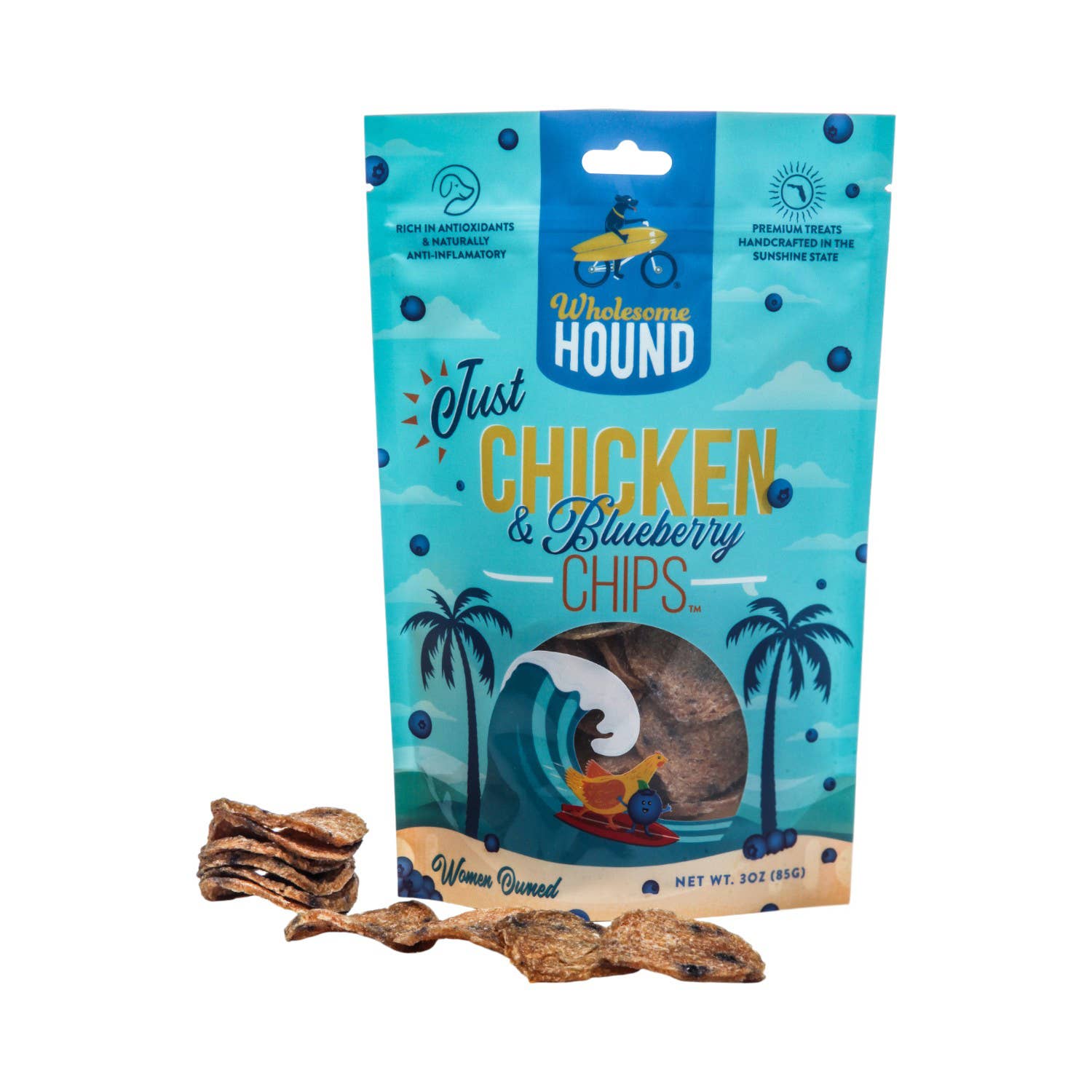 Just Chicken & Blueberry Chips 3oz