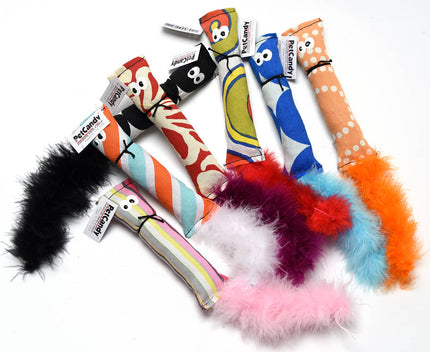 Cat Toy Catnip-Filled Squirrels Cat Toy with Feather Tail Toy