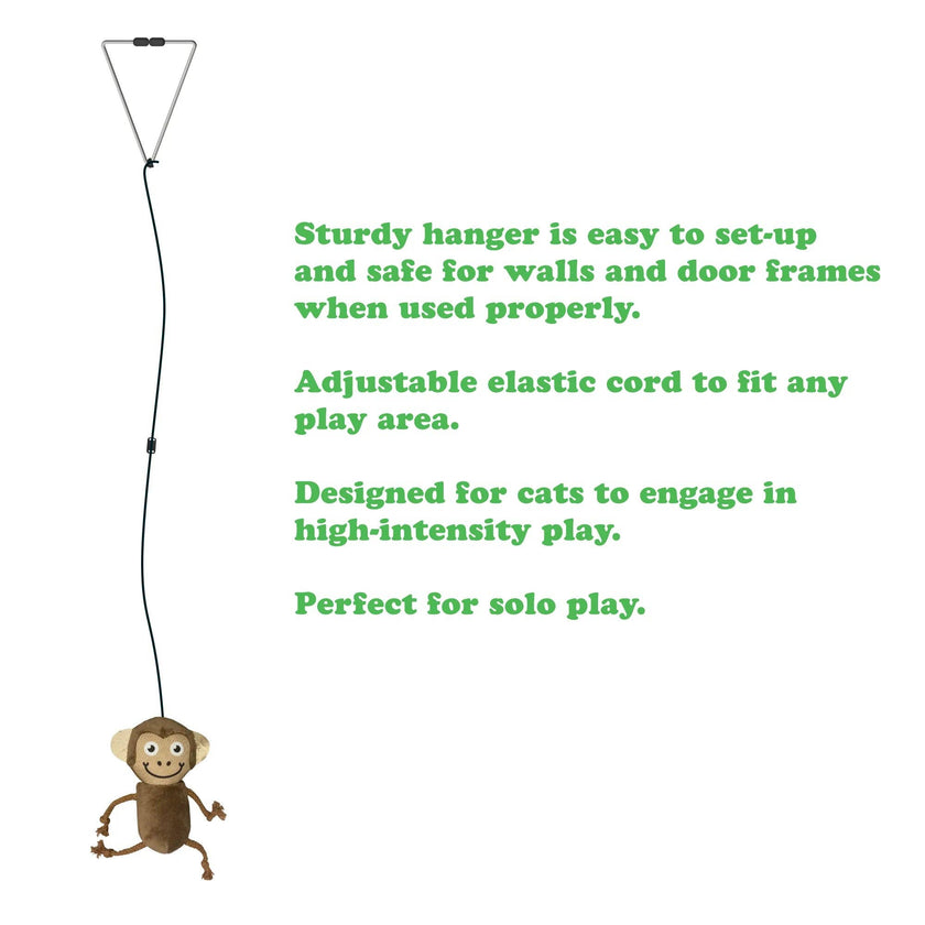 Meowijuana® Jump 'n' Jamb Funky Monkey Interactive Cat Toy