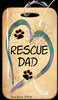 Travel in Style with Our Rescue Dad Luggage Tag