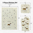 Welsh Corgi, oven mitt set