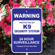 K9 Security System Mini Garden Sign