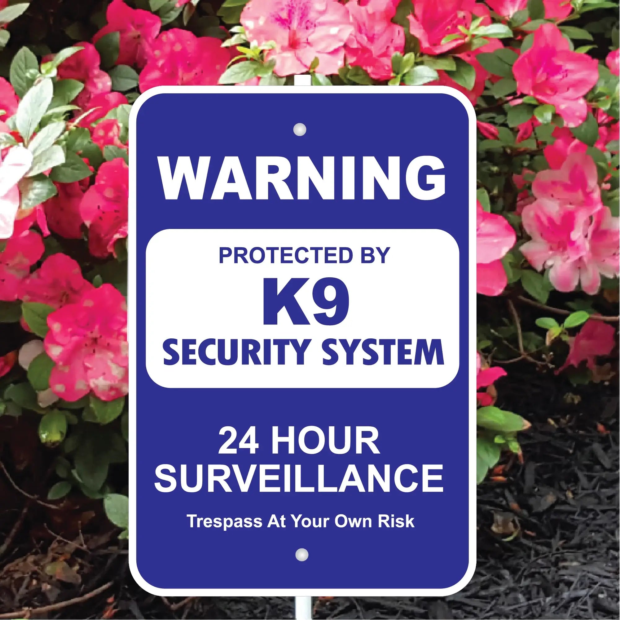K9 Security System Mini Garden Sign