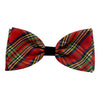 H&K Shiny Christmas Plaid Bow Tie
