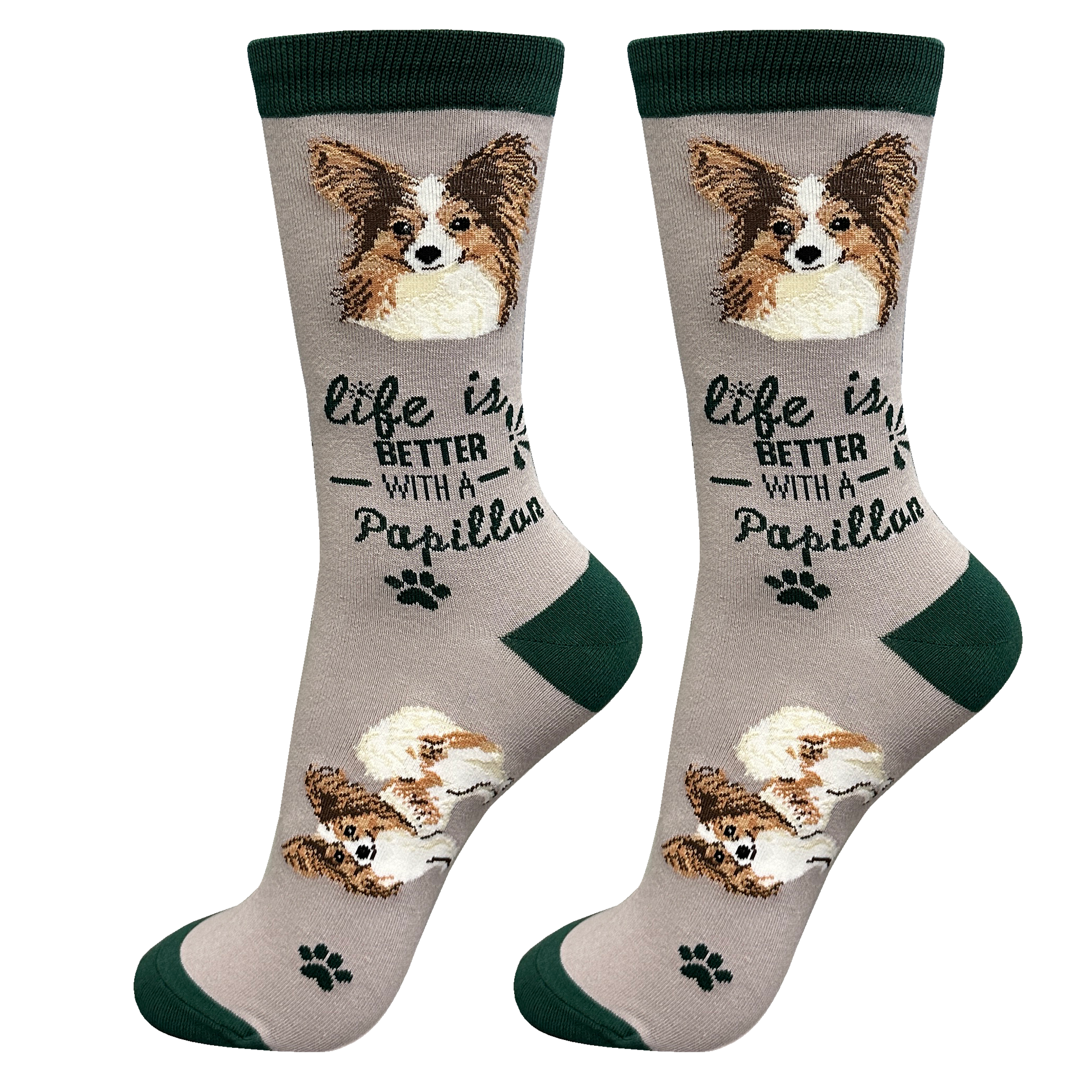 Papillon Dog Socks Unisex