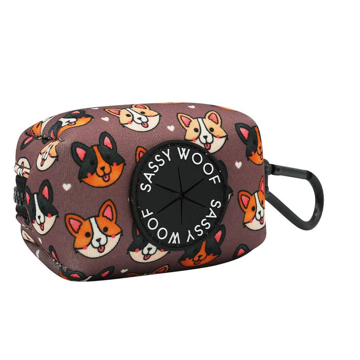 Waste Bag Holder Cuddly Corgis With Clasp