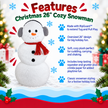 Dog Toy Snowman Cozy 26