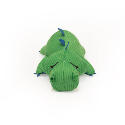 Dog Toy Alligator Silent Snooziez with Shhhqueaker Plush  Toy