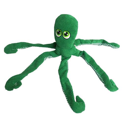 Dog Toy Octopus Green 28