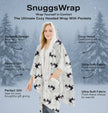 Shih Tzu Snugg Wraps with Hoodie – Ultra Soft Sherpa Fleece Wrap for Pet Lovers