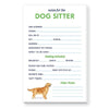 Dog Sitter Notepad