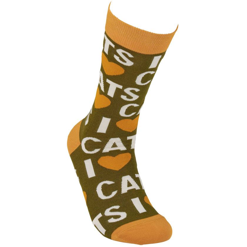 I Love Cats Socks