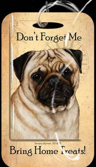 Travel in Style with Our Pug Fawn Luggage Tag