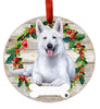 German Shepherd Ceramic Wreath Ornament