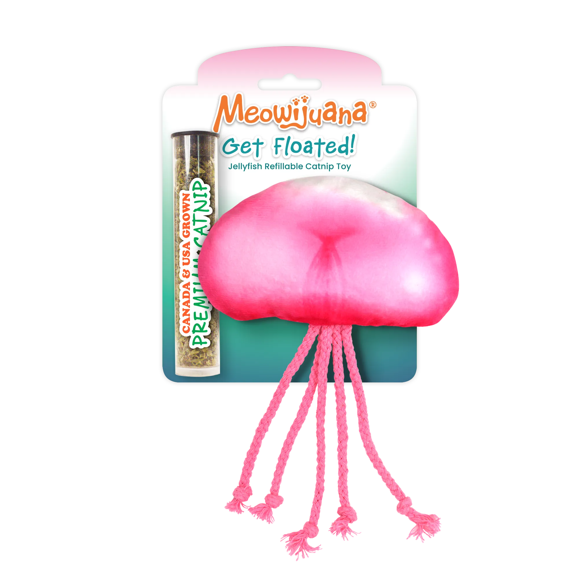 Meowijuana® Get Floated Jellyfish Refillable Cat Toy