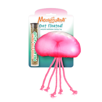 Meowijuana® Get Floated Jellyfish Refillable Cat Toy