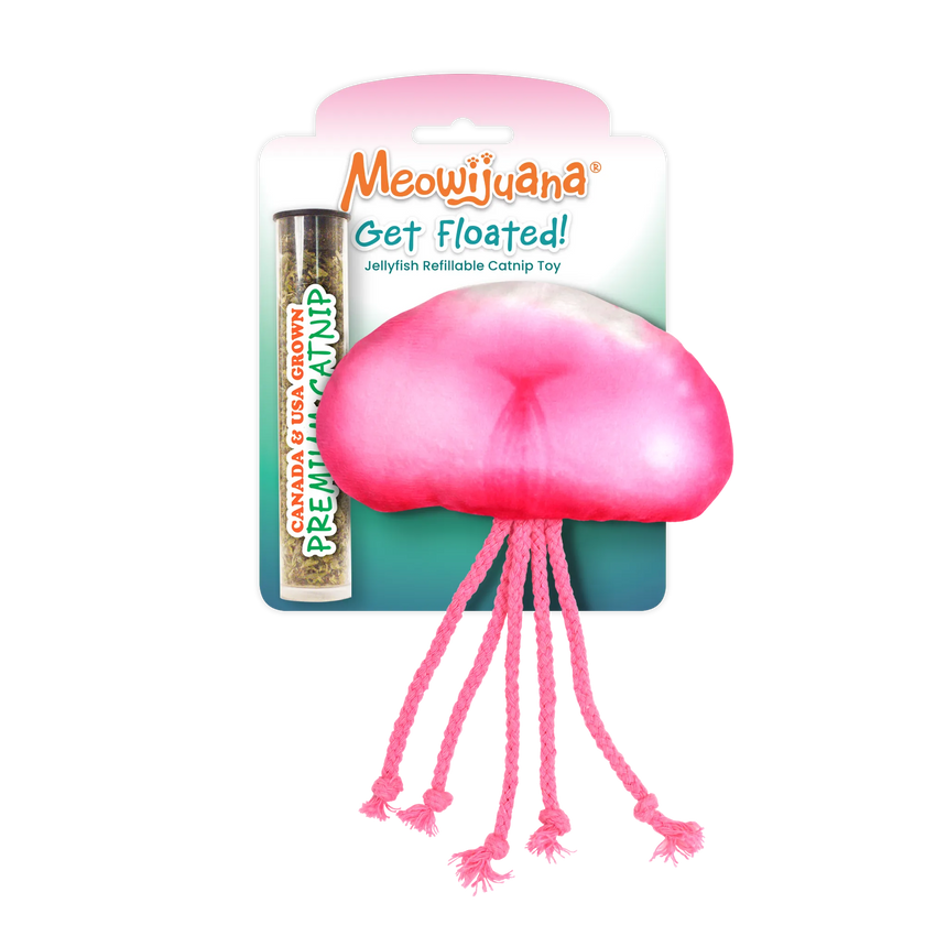 Meowijuana® Get Floated Jellyfish Refillable Cat Toy