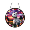 West Highland Terrier Acrylic Suncatcher with Chain