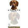 Dachshund - Red Magnetic List Pad