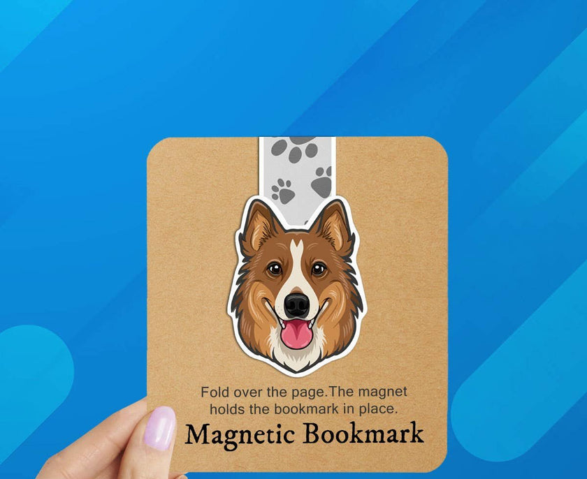 Collie Dog Reversible Magnetic Bookmark