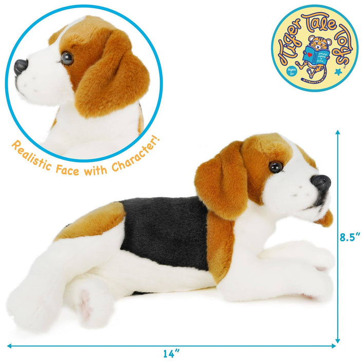 Burkham The Beagle | 14 Inch Stuffed Animal Plush