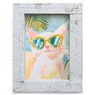Beach Cat | Real Wood Framed Wall Art Print