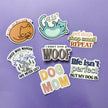 Pet Dogs, Shop Small, Repeat | Dog Lover Die Cut Sticker