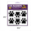 Black Mini Paws Magnets