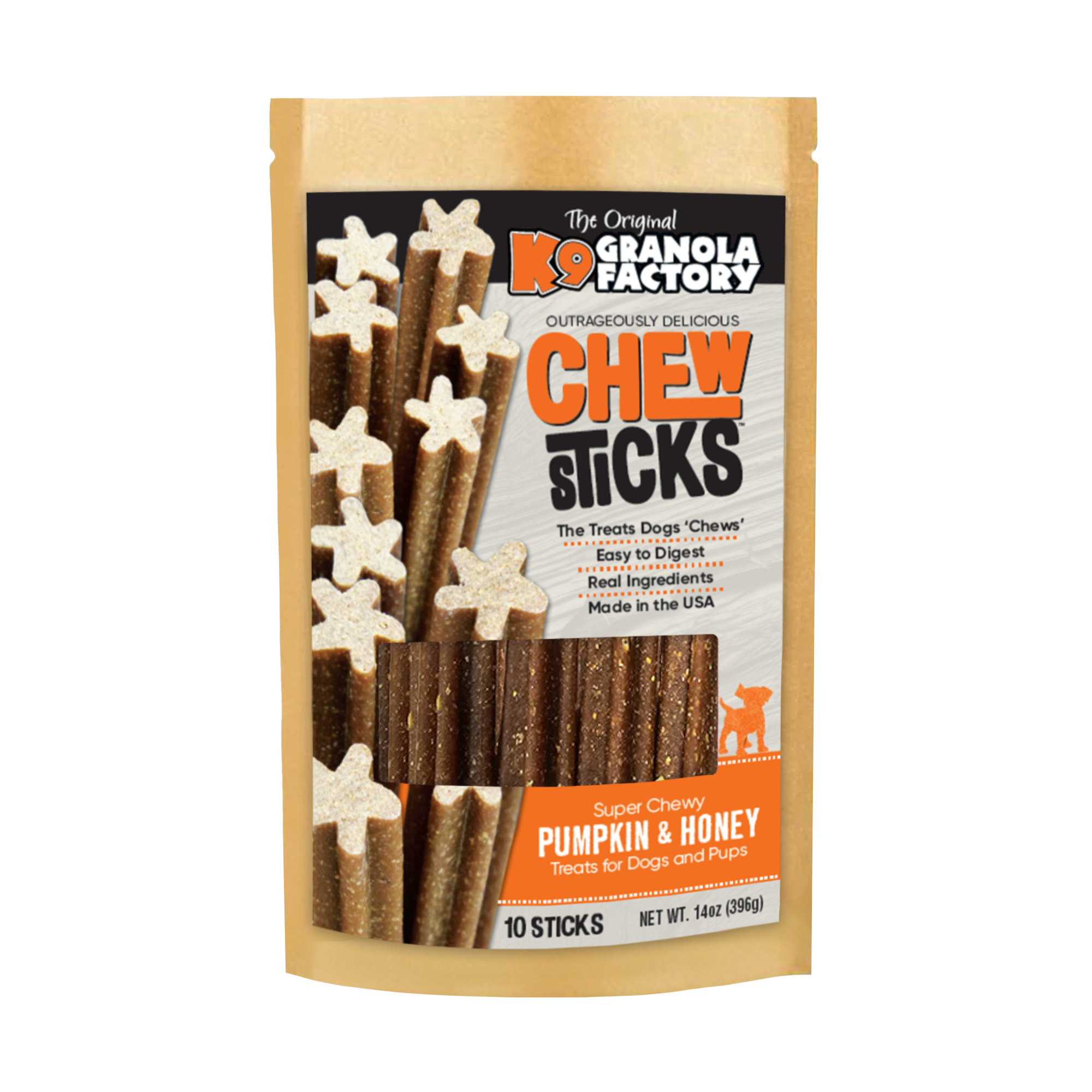 Chew Sticks Pumpkin & Honey 10ct