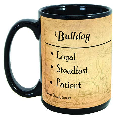 Bulldog White Mug Coffee Cup