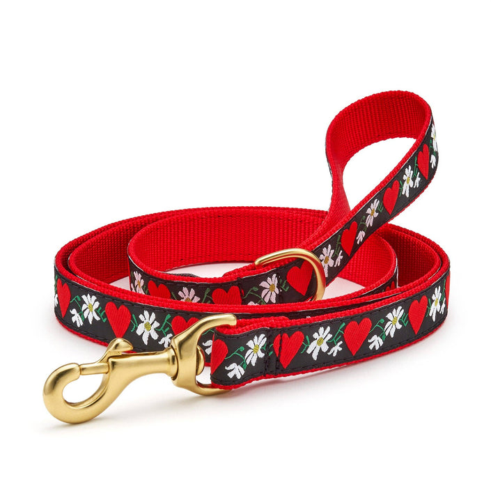 Hearts and Flowers Dog Lead