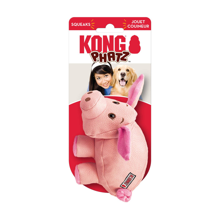 KONG® Phatz™ Pig Dog Chew Toy Small