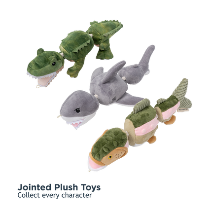 Dog Toy Trout Jointed Shake Play Plush Toy