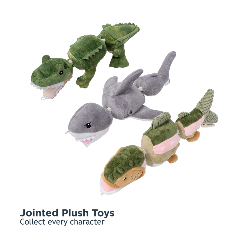 Dog Toy Trout Jointed Shake Play Plush Toy