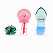 Cat Toy Jellyfish and Squid Ocean Pals Catnip Toy Set
