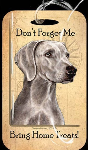 Travel in Style with Our Weimaraner Luggage Tag