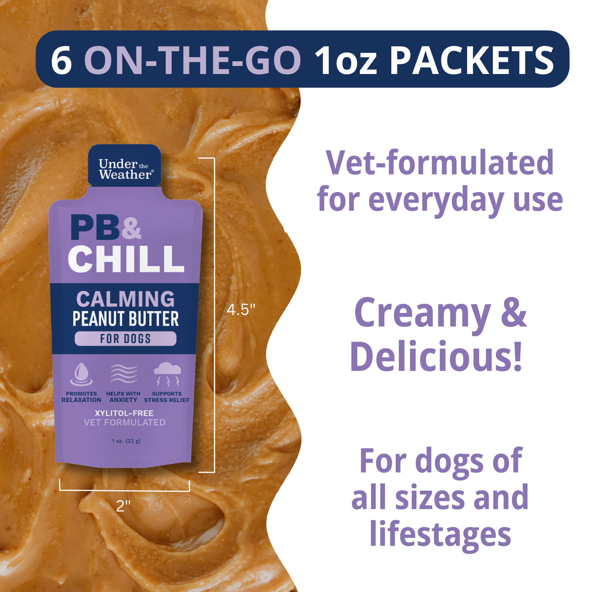 Under the Weather PB & Chill Calming Peanut Butter 1oz