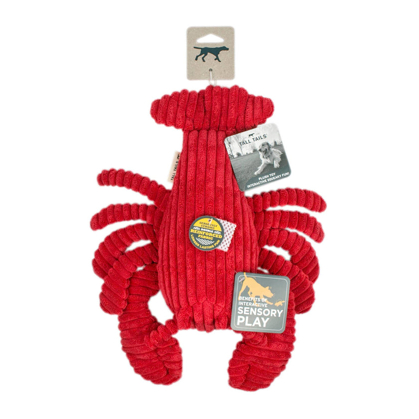 Dog Toy Red Lobster Crunch Plush Toy