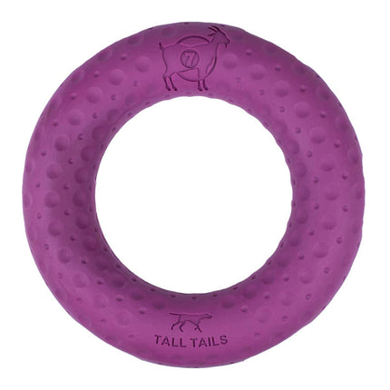 Dog Toy Large Purple Ring GOAT Sport Ring Natural Rubber Toy