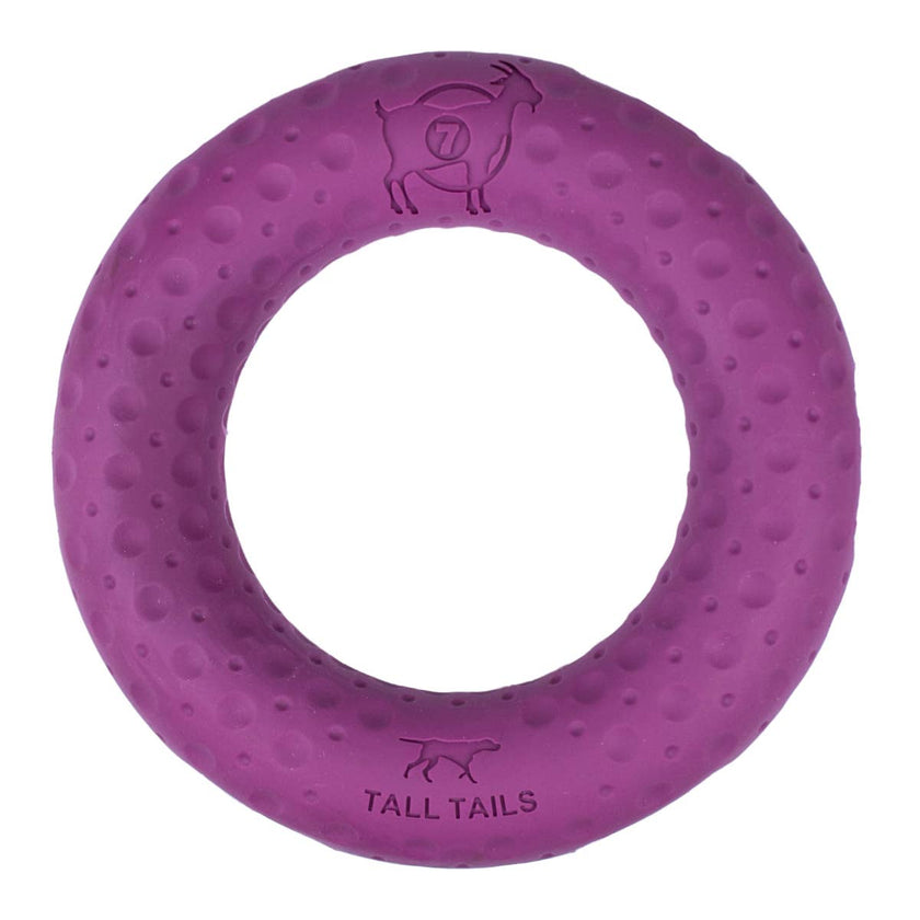 Dog Toy Large Purple Ring GOAT Sport Ring Natural Rubber Toy