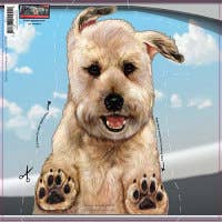 Soft Coated Wheaten - Car Window Decal