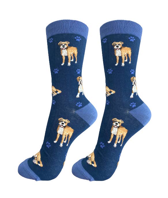 Boxer Socks - Fun Novelty Dog Socks - Unisex