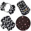 Furry Fido Chevron Black Adjustable Pocket Pet Sling