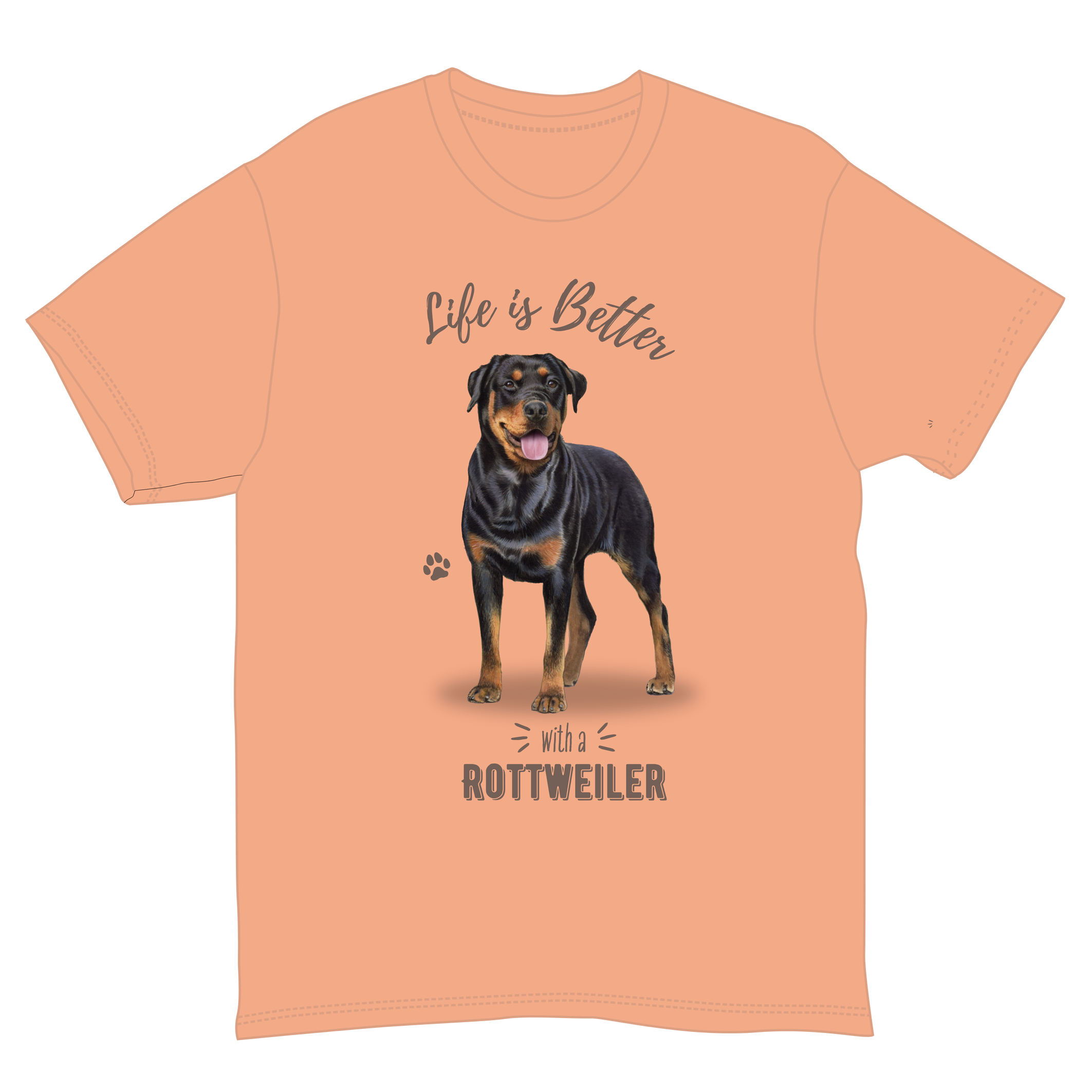 Rottweiler Dog Tee Shirt Unisex