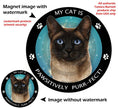 Siamese Seal Point Cat My Best Friend Circular Magnet