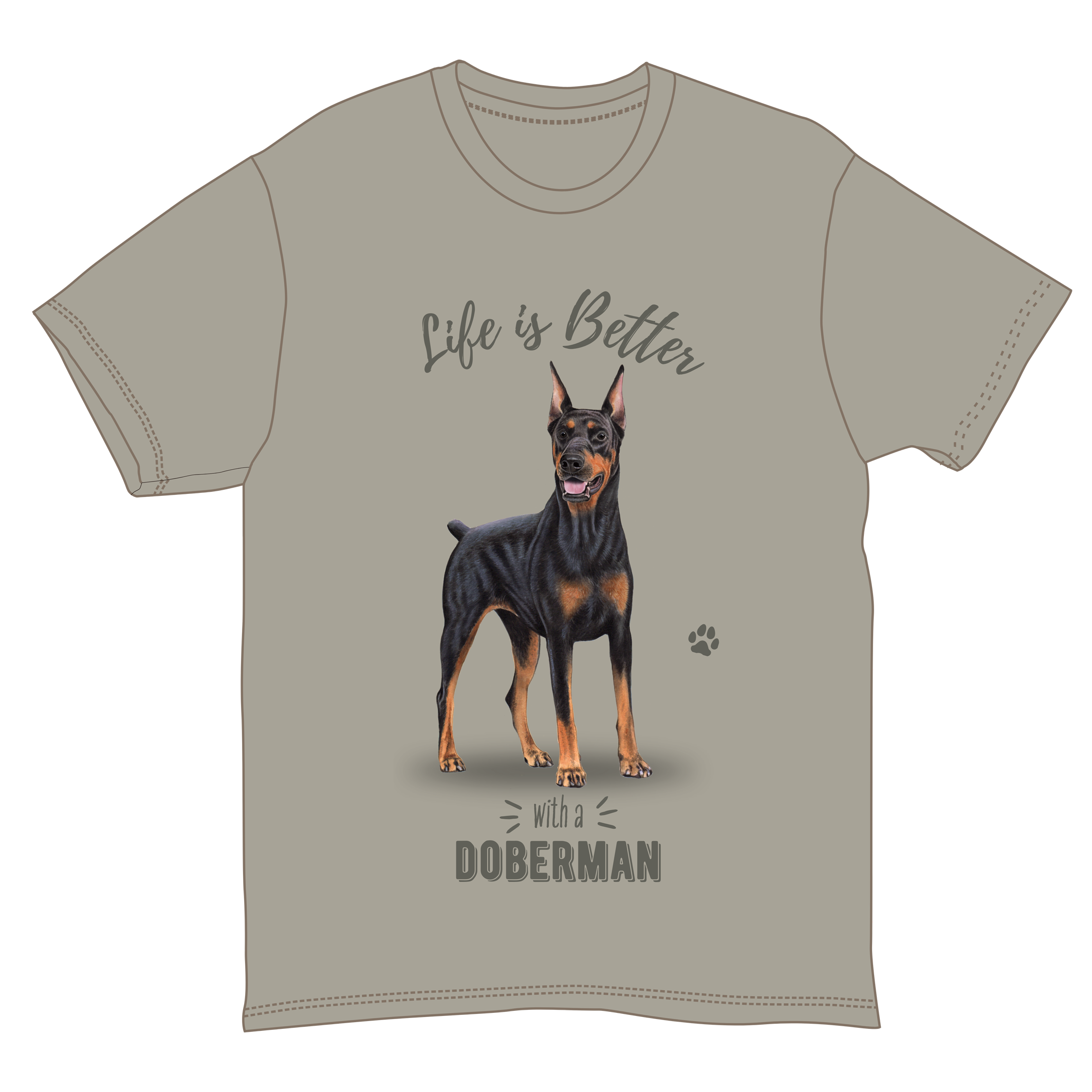 Doberman Dog Tee Shirt Unisex