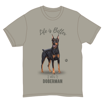 Doberman Dog Tee Shirt Unisex