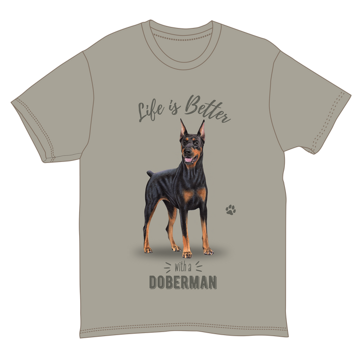 Doberman Dog Tee Shirt Unisex